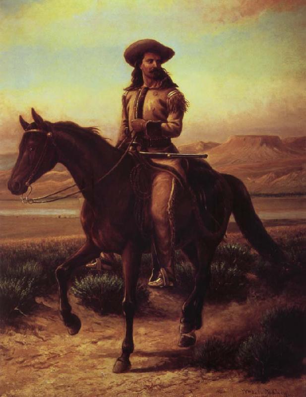 William de la Montagne Cary Buffalo Bill on Charlie China oil painting art